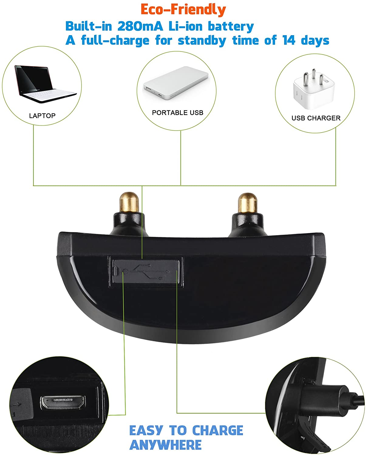 Dog Anti Bark Collar [2020 Upgrade Version] No Barking Collar Dog Small Bark Collar Shock Collar with Beep Vibration Harmless Shock Rechargeable Anti Bark Control Device for Small Medium Large Dog