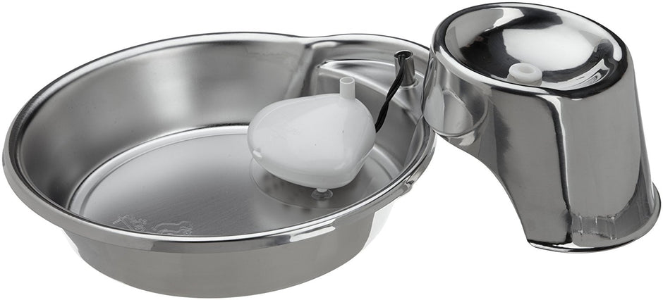 Pioneer Pet Raindrop Style Fountain en acier inoxydable