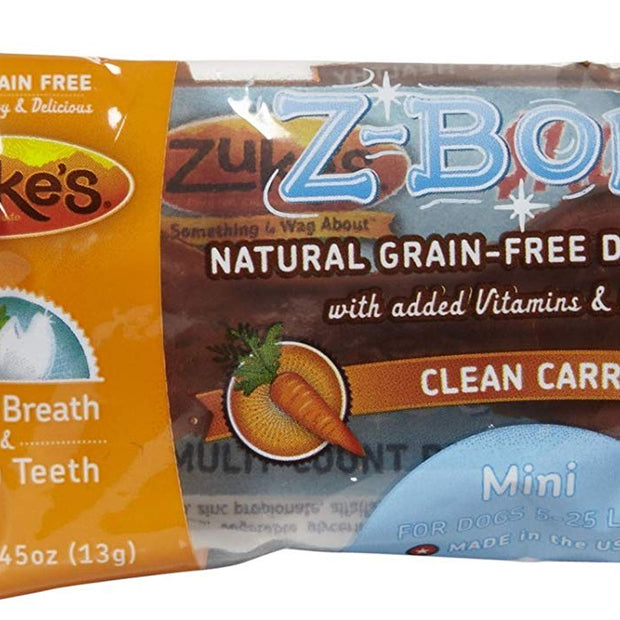 Zuke's Performance Pet Nutrition 134081 72 Count Z-Bone Mini Carrot Crunch Display Box, Mini