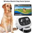 CarePetMost Wireless Electric Dog Fence System Outdoor Invisible Wireless Dog Fence Containment System 550YD Remote Control Dogs Rechargeable Waterproof Receiver Beep/Shock/Static Mode