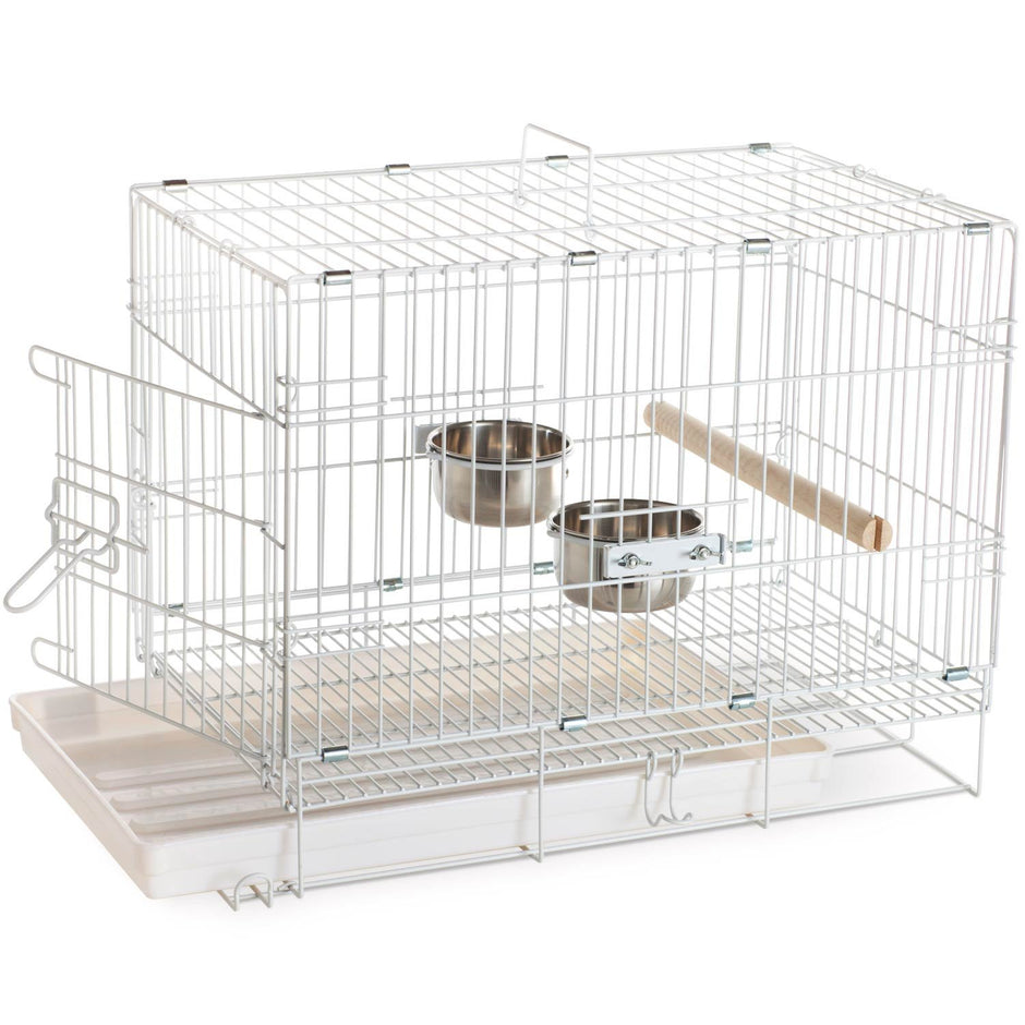 Prevue Hendryx Travel Bird Cage 1305 White, 20-Inch by 12-1/2-Inch by 15-1/2-Inch