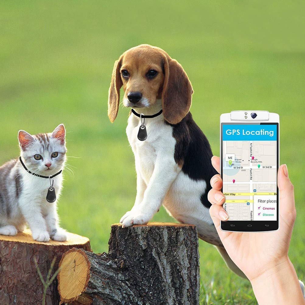 Key Finder, Mini GPS Tracker Bluetooth 4.0 Car Anti Lost Device GPS Tracker Pet Car Surveillance Bicycle Mini Locator Key Fob Key Finder for Wallet Car Kid Pets