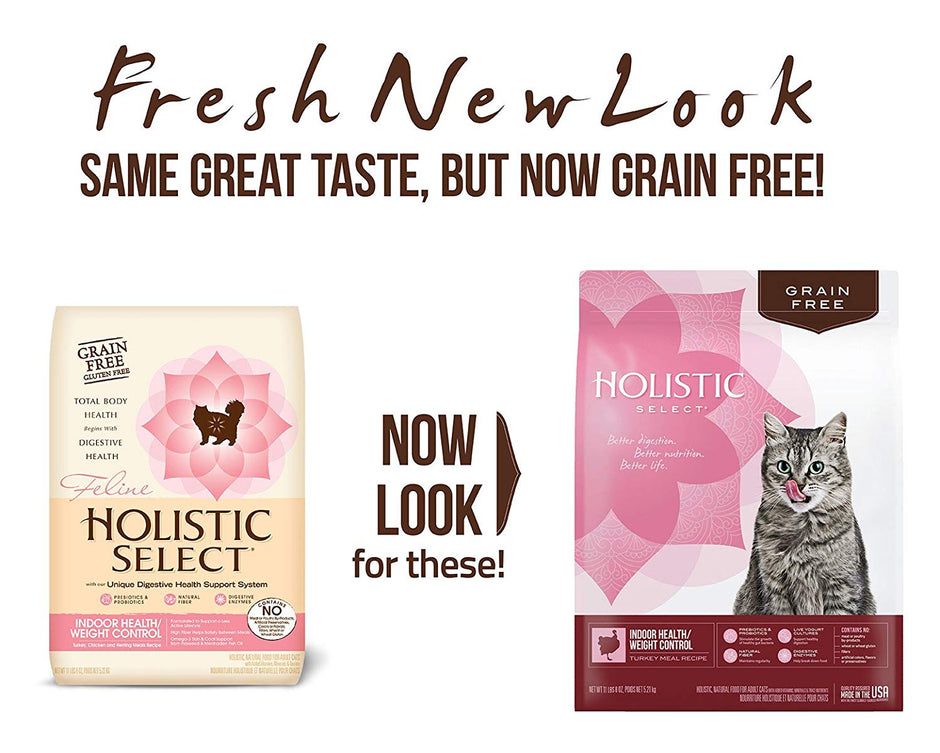Holistic Select Natural Grain Free Dry Cat Food, Indoor