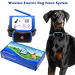 Système de clôture pour chiens électriques sans fil extérieur Invisible Wiless Wireless Dog Fence Système de confinement 550yd Remote Controlable Rechargeable Récepteur imperméable Bip / Shock / Mode statique Chiens