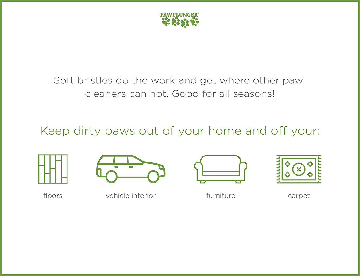 Paw Plunger for Dogs - Portable Dirty Paw Washer for Dogs – Ideal for Any Dog – Cleaner Pet Paws to Save Floors/Furniture/Carpet/Vehicle from Muddy Paw Prints