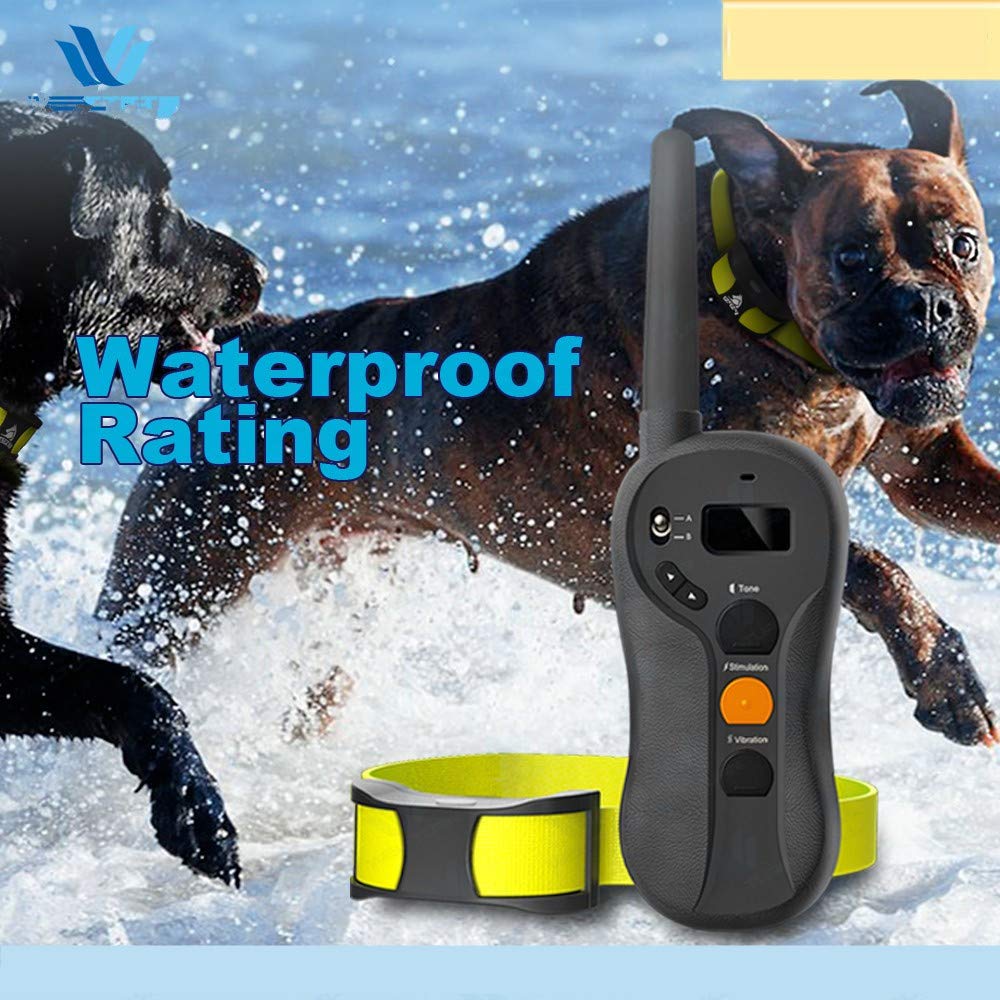 Collier d'entraînement pour chiens 600m télécommande étanche électronique Electronic Dog Training Shock Collier Rechargeable Fonction de l'aveugle