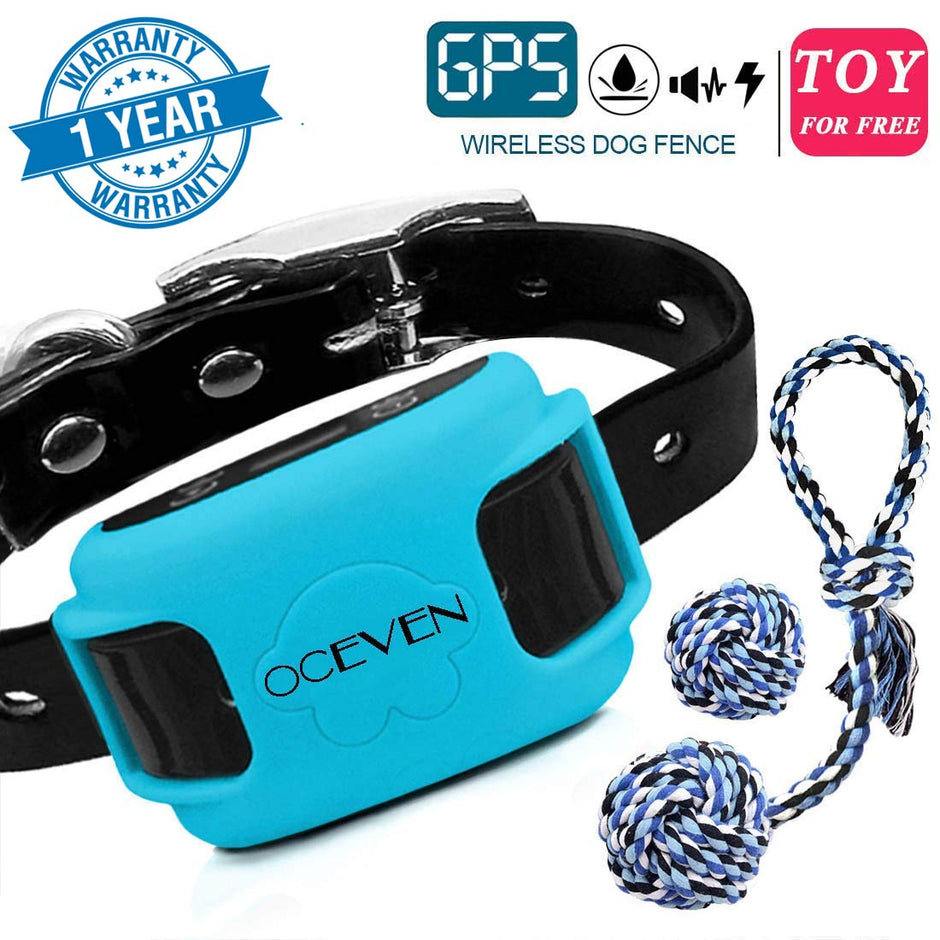 Système de clôture pour chiens sans fil Oceven avec GPS, système de confinement en plein air pour animaux