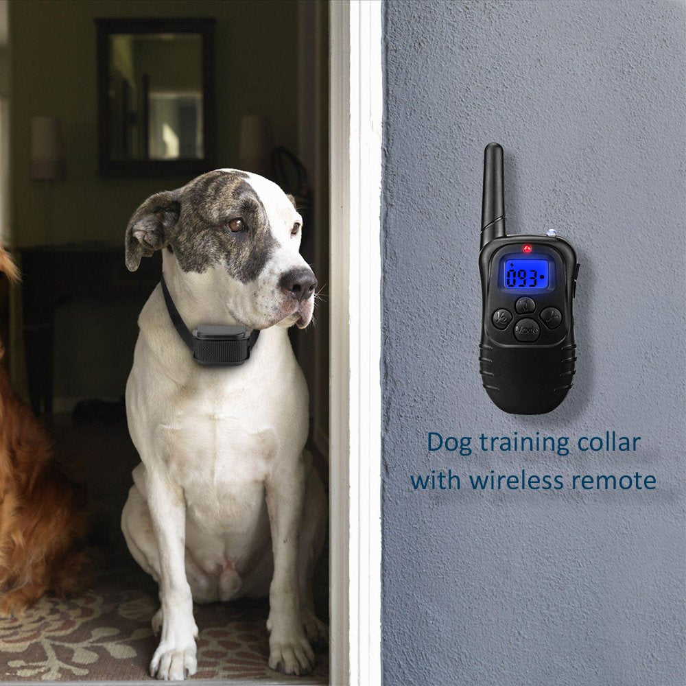 WOLFWILL Rechargeable Training Collar 330 Yards Remote Pet Dog with Beep / Vibration / Shock Electric E-collar