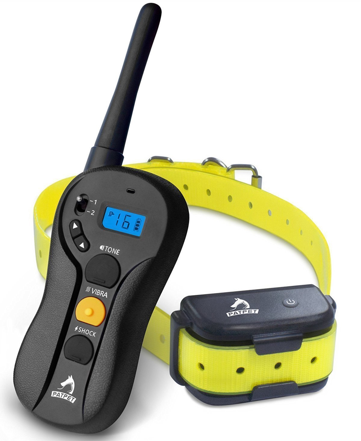 PATPET Dog Training collar, Blind Operation Shock Collar for Training Dog - Rechargeable and Waterproof 660yd Remote E-Collar with Separate Command Buttons,Fit for 15-100 lb
