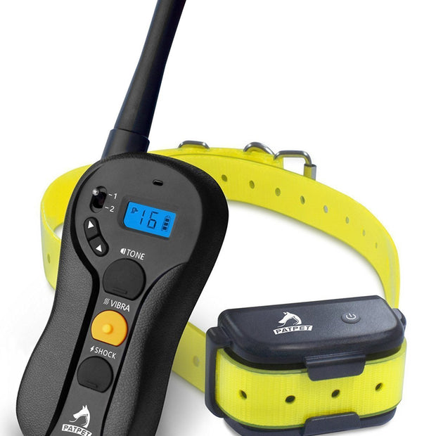 PATPET Dog Training collar, Blind Operation Shock Collar for Training Dog - Rechargeable and Waterproof 660yd Remote E-Collar with Separate Command Buttons,Fit for 15-100 lb