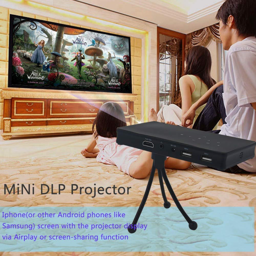 Wireless Mobile Phone pico Mini Pocket Smartphone Projector 1080p WiFi Streaming tv Box