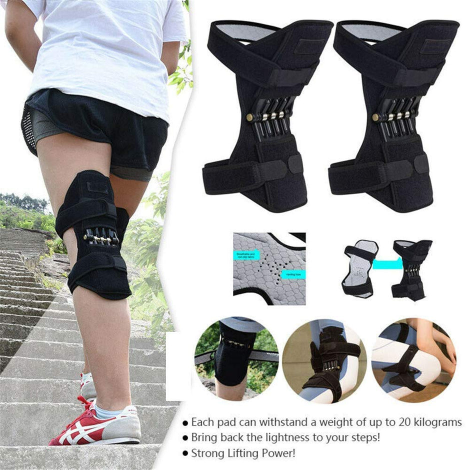 Knee Protection Booster, 2 Packs Breathable Knee Brace Support, Powerful Rebound Spring Force, Joint Support Knee Pad Pain Relieve Rressure Reduce for Walking, Jogging