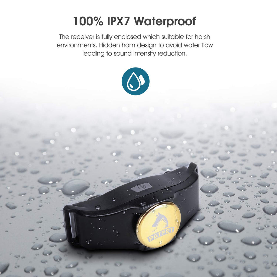 Patpet Dog Training Collar IPX7 Waterproof, Fast rechargeable Shock Collar for Dogs with 1600FT Long Remote Range, 3 Modes Beep/Vibration/Shock e-Collar for Small Medium Large Dog(AC Adapter Included)
