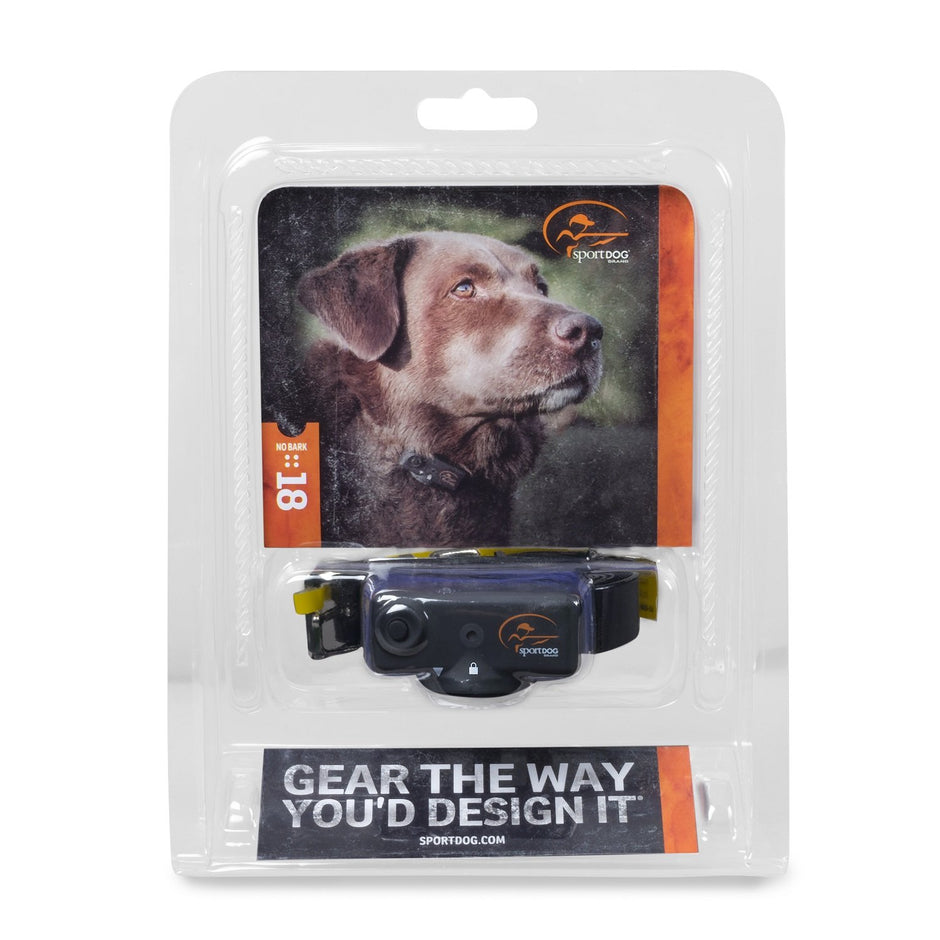 SportDOG Brand NoBark 18 - Waterproof Bark Control Collar with 18 Levels of Shock - Fits Dogs 8 lb. and up