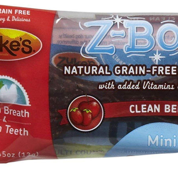 Zuke's Performance Pet Nutrition 134080 72 Count Z-Bone Mini Cherry Berry Display Box, Mini
