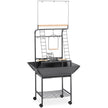 Prevue Pet Products Wrought Iron Cockatiel/Small Parrot Playstand 17-1/2 W x 16-1/2 D x 59 H, Black Hammertone