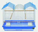 Prevue Pet Products BPV1804TR 2-Pack Parakeet Triple Roof Cage, Colors Vary