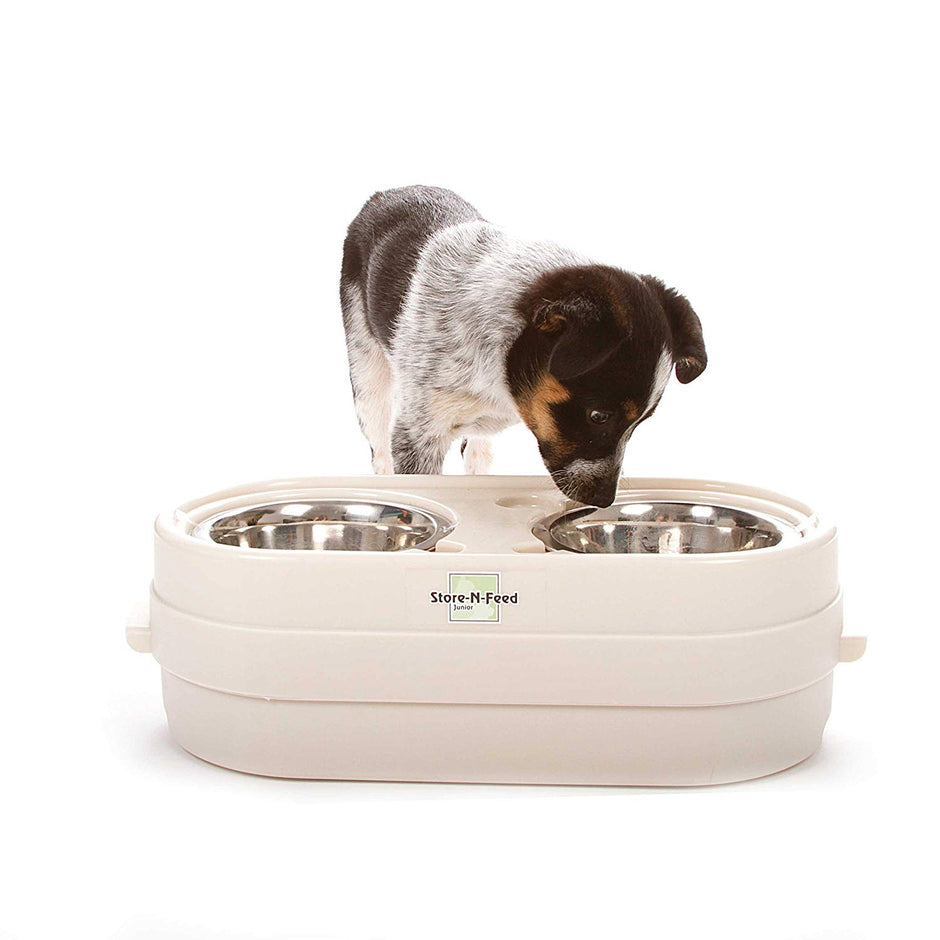 Notre magasin d'animaux de compagnie-n - Feed Adjudable Soured Dog Bowl Feeder