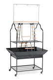 Prévue Hendryx 3180 Produits pour animaux de compagnie Parrot Playstand, Black Hammertone