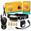 PETDIARY Remote Dog Static Shock Training Collar 1970Ft Long Range with Beep/Light/Vibration/Static Shock, Waterproof, Rechargeable, Dogs 10Lbs to 100Lbs with Neck Sizes of 8.5-25 inches