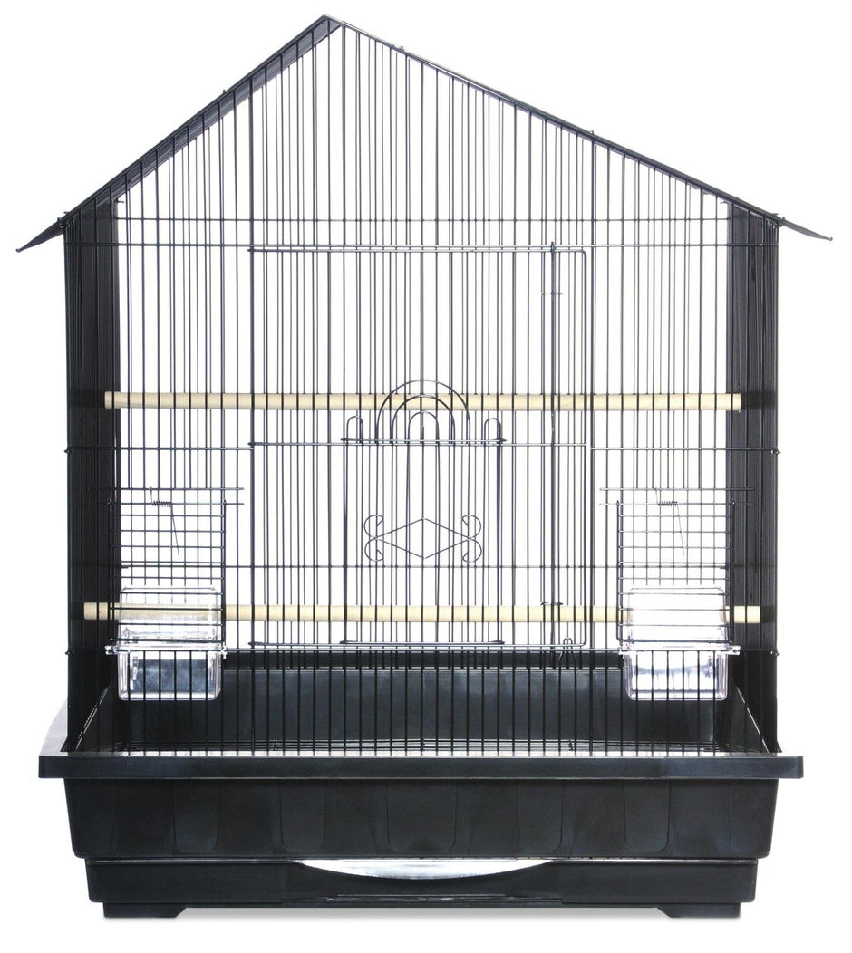 Prevue Pet Products BPV25211 Offset House Roof Parakeet Cage, 25 by 21-Inch, Colors Vary