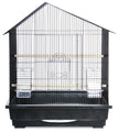 Prevue Pet Products BPV25211 Offset House Roof Parakeet Cage, 25 by 21-Inch, Colors Vary
