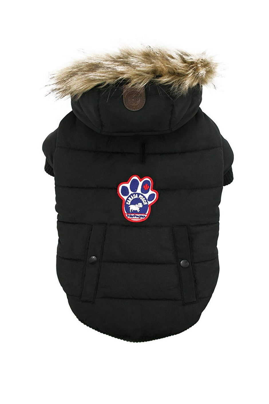 Parka du pole nord du chien du Canada, noir, taille 22