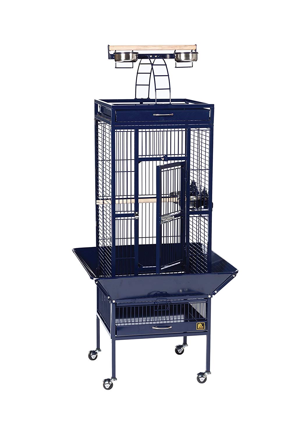 Prevue Pet Products Wrought Iron Select Bird Cage Black Hammertone 3151BLK