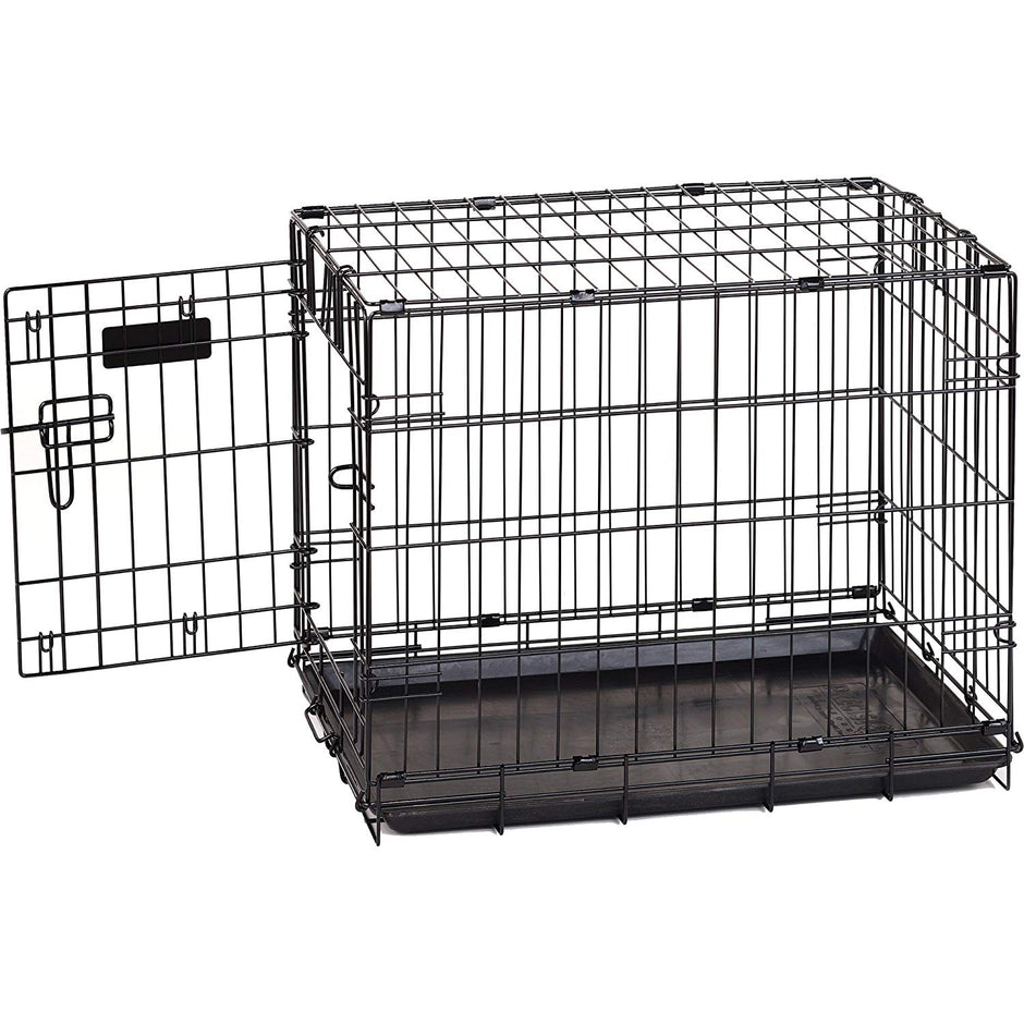 ProValu Single-Door Dog Crate in Black