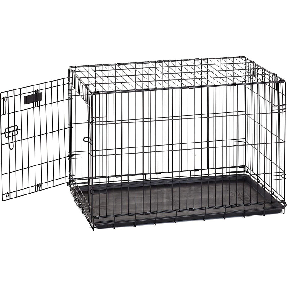 ProValu Single-Door Dog Crate in Black