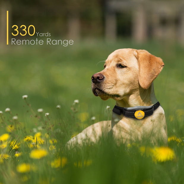 Dog Training Collar, Rechargeable & Waterproof, Blind Operation with Anti-stuck Button Remote 330yd Range, Dog Shock Collar with Beep, Vibration and Shock Mode for Small Medium Large Dog, 10-88lbs