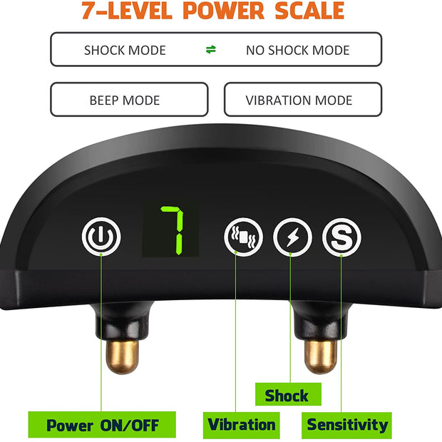 Dog Anti Bark Collar [2020 Upgrade Version] No Barking Collar Dog Small Bark Collar Shock Collar with Beep Vibration Harmless Shock Rechargeable Anti Bark Control Device for Small Medium Large Dog