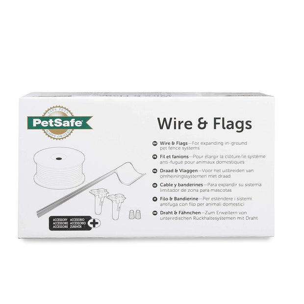 PetSafe Fence Wire and Flag Kit, Includes 50 boundary Flags and 500 ft of Wire, Expand your In-Ground Fence