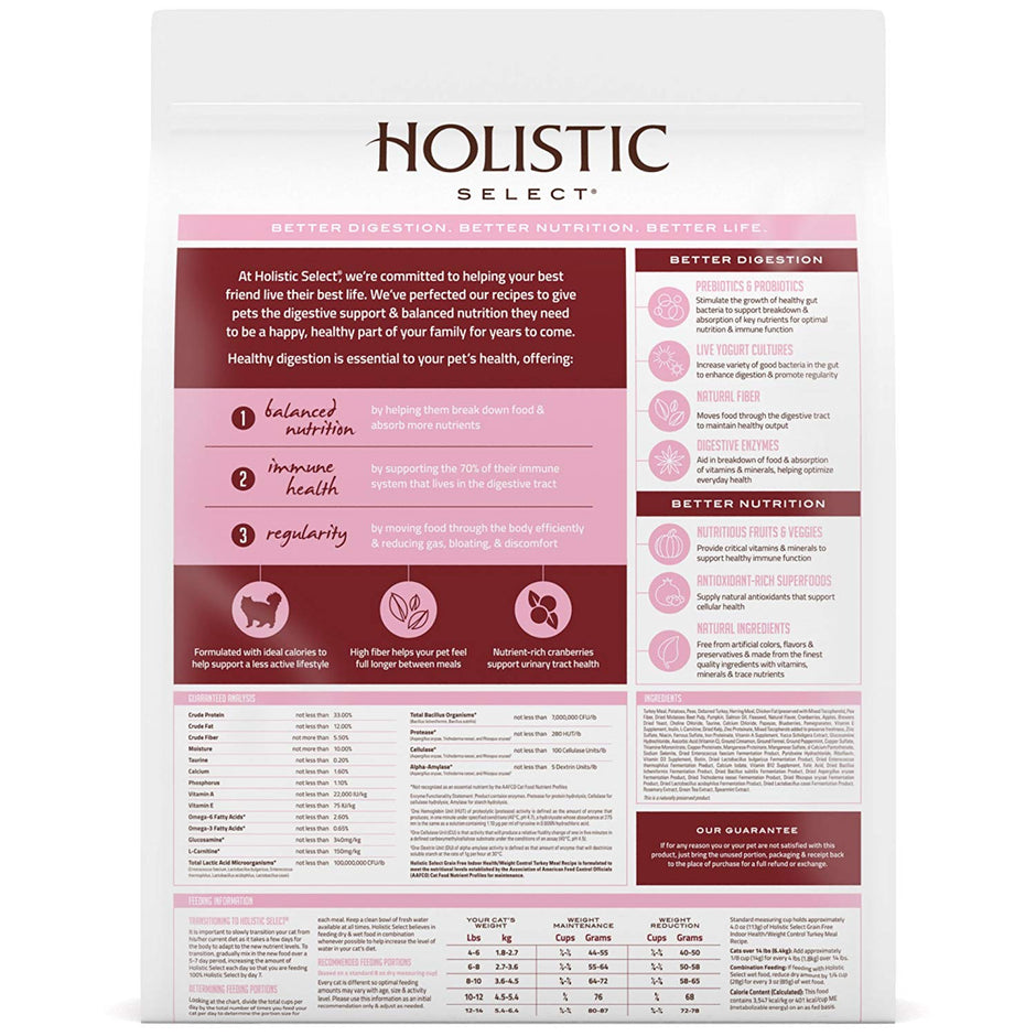 Holistic Select Natural Grain Free Dry Cat Food, Indoor