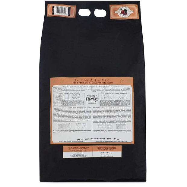 Fromm Family Foods 727672 4-Star Salmon A La Veg Dry 15 Lb Cat Food (1 Pack), One Size