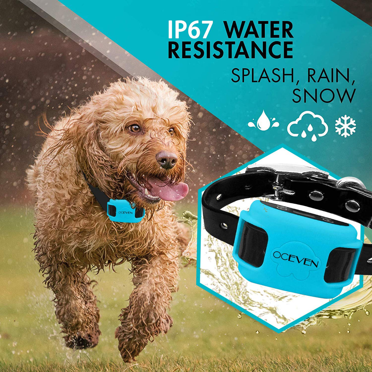 Système de clôture pour chiens sans fil Oceven avec GPS, système de confinement en plein air pour animaux