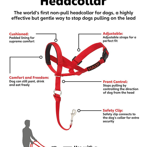 Halti Dogs Headcollar - Red - Size 4