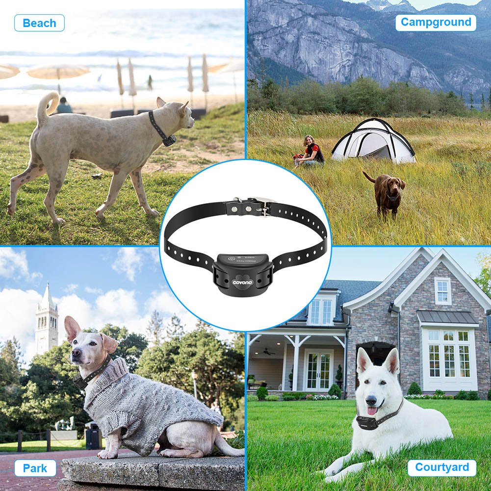 COVONO Wireless Dog Fence GPS,Invisible Fence 15lbs-120lbs Dogs (Electric Dog Fence,Pet Containment System,Waterproof Rechargeable Collar,Shock/Tone Correction)