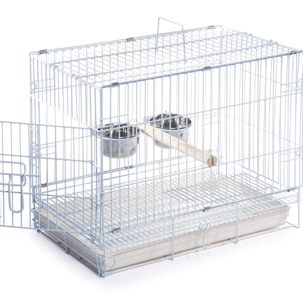 Prévue Hendryx Travel Bird Cage 1305 blanc, 20 pouces par 12-1 / 2 pouces par 15-1 / 2 pouces