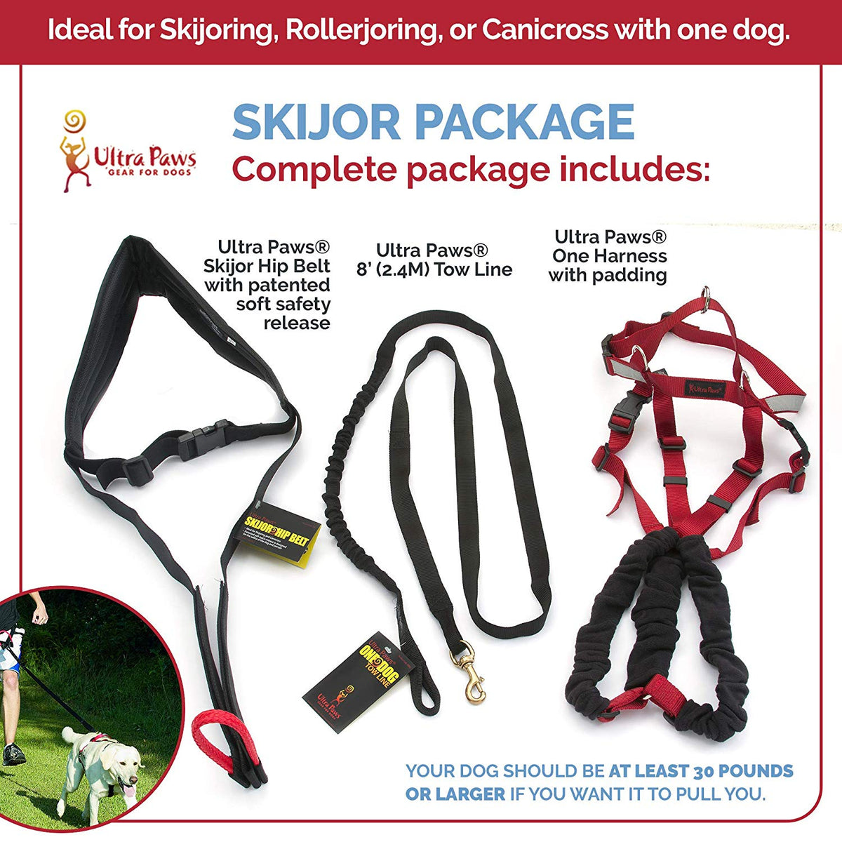 Ultra Paws Basic Skijor Package