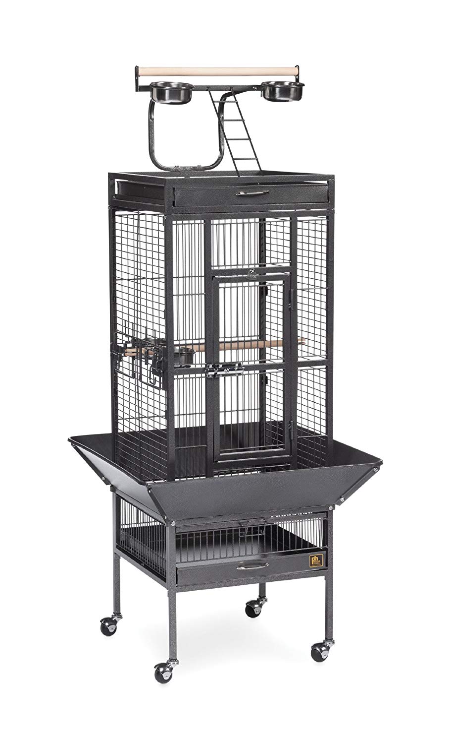 Prevue Pet Products Wrought Iron Select Bird Cage Black Hammertone 3151BLK