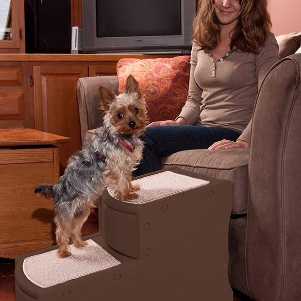 Pet Gear Easy Step II Pet Stairs, 2 Step for Cats/Dogs up to 150 Pounds, Portable, Removable Washable Carpet Tread
