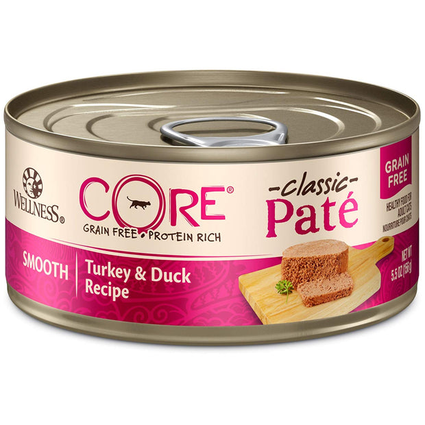 Wellness Core Natural Grain Free Woust Canned Cat Food Turkey & Duck