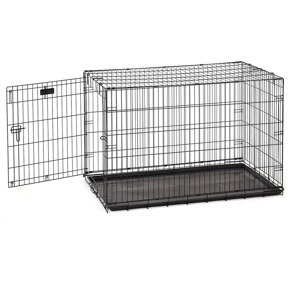 ProValu Single-Door Dog Crate in Black