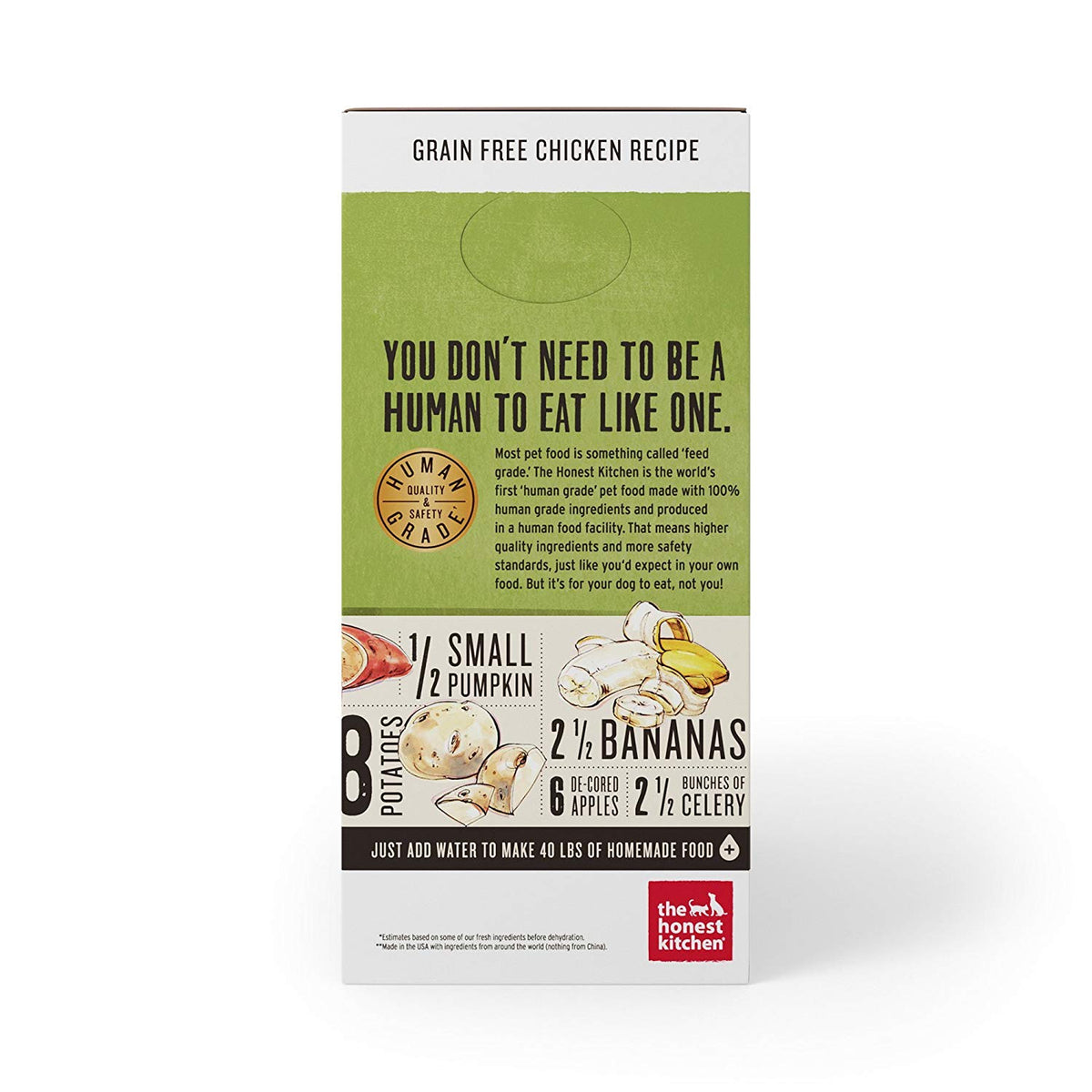 The Honest Kitchen Human Grade Dehydrated Grain Free Dog Food