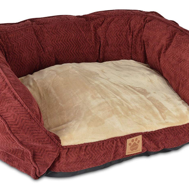 Precision Pet Daydreamer Gusset Couch, 32 by 25 by 10.5-Inch, Burgundy