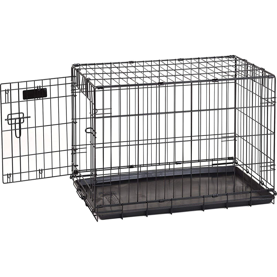 ProValu Single-Door Dog Crate in Black