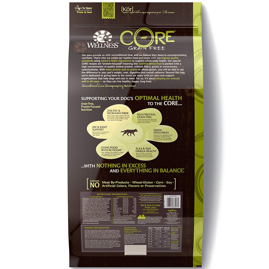 Wellness Core Natural Grain Free Dry Dog Food Reduced Fat