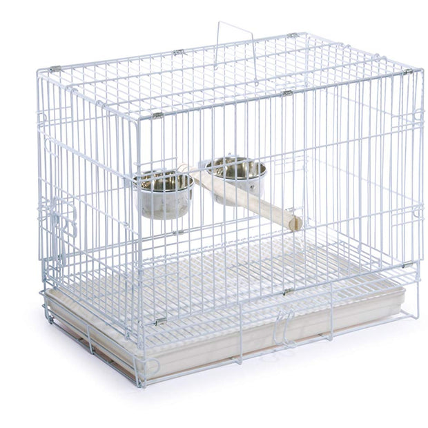 Prévue Hendryx Travel Bird Cage 1305 blanc, 20 pouces par 12-1 / 2 pouces par 15-1 / 2 pouces