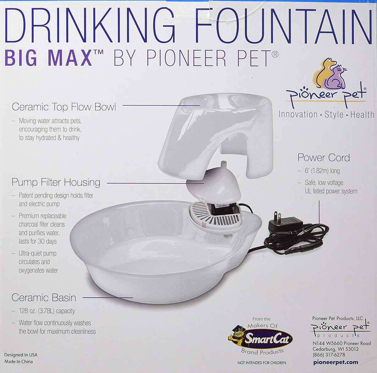 Pioneer animal de compagnie Big Max en céramique Boire